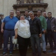 Turismo incentivo. Grupo de hombres, empleados de Siemens de Buenos Aires, septiembre de 2016 delante de la iglesia donde se guarda el Ni�o Jes�s de Praga
