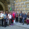 O grupo do Brasil com meu, no castelu de �esk� Krumlov (UNESCO) - a perla da Bohemia do sul o d�a 26 de abril do 2015
