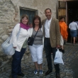 Yo y mi pareja Elkin con mis clientes canarios en Kutná Hora inscrita por La República Checa en la UNESCO en 1995, agosto de 2010